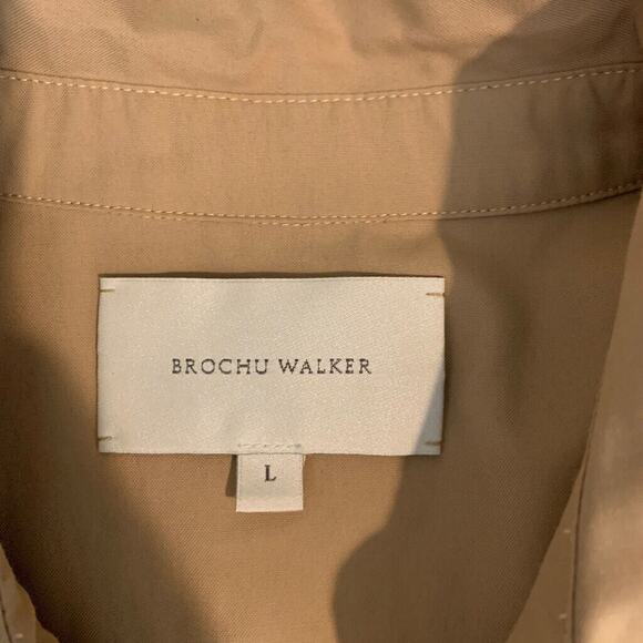 Brochu Walker Dress Womens L Large The Havana Puff Sleeve Button Front Maxi - Picture 11 of 14